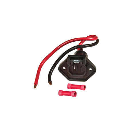 Male Boat SideTrolling Motor Plug 8Ga 12V 2 Wire