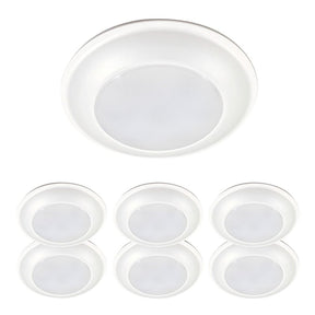 Halo HLS HLS6099301EWH-6BP Surface Light, 132 mA, 120 V, 16 W, LED Lamp, 900 Lumens, 3000 K Color Temp