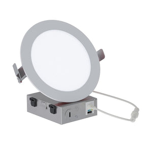 Halo HLBFR609FS5 Downlight, 11.8 W, 120 V, LED Lamp, Polycarbonate/Steel, Matte White
