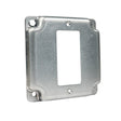 Southwire G1947-U Industrial Exposed Work Cover, 4 in L, 4 in W, Square, 1-Gang, Steel, Galvanized
