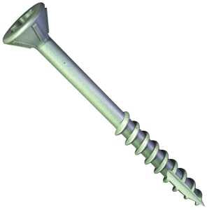 Grabber Construction VBG10350G Deck Screw, #10 Thread, 3-1/2 in L, Coarse Thread, Flat Head, Star Drive, 5 lb