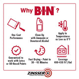 Zinsser B-I-N White Shellac-Based Primer and Sealer 1 gal, Pack of 2
