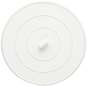 Plumb Pak PP820-14 Flat Suction Sink Stopper, Rubber, White, Polished Chrome, Pack of 6
