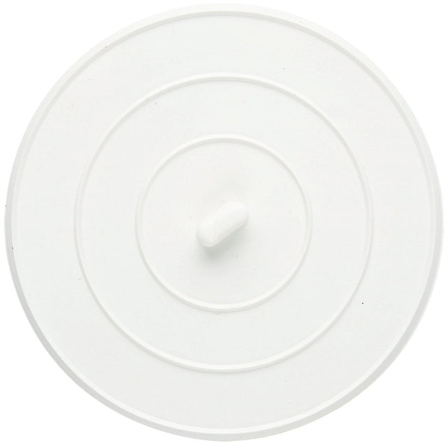 Plumb Pak PP820-14 Flat Suction Sink Stopper, Rubber, White, Polished Chrome, Pack of 6