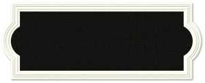 Hy-Ko AK-461 Address Plaque, Rectangular, Plastic, Off-White, Pack of 3