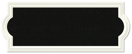 Hy-Ko AK-461 Address Plaque, Rectangular, Plastic, Off-White, Pack of 3