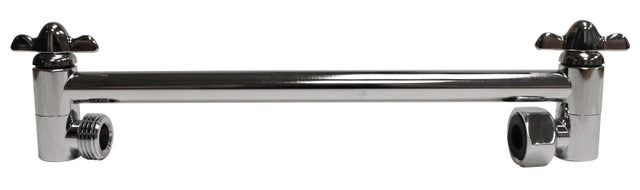 Plumb Pak PP825-09 Shower Arm, 11 in L, Brass, Chrome-Plated
