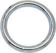 Campbell T7665032 Welded Ring, 200 lb Working Load, 1-1/4 in ID Dia Ring, #7 Chain, 0.18 in Wire, Steel, Nickel-Plated