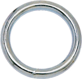 Campbell T7665032 Welded Ring, 200 lb Working Load, 1-1/4 in ID Dia Ring, #7 Chain, 0.18 in Wire, Steel, Nickel-Plated