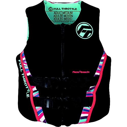 Full Throttle 14250010585022 Women's Adult Rapid-Dry Flex Back Vest, Pink, XL.