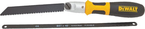 DEWALT DWHT20542 Handsaw, 6 in Reciprocal, 12/10 in Hack L Blade, 24 TPI, Steel Blade, Cushion Grip Handle