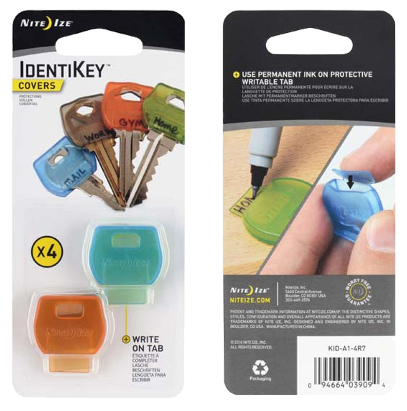 Nite Ize KID-A1-4R7 Key Cover, Rubber/Stainless Steel Case