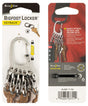 Nite Ize BigFoot Locker KeyRack Series KLKBF-11-R6 Key Rack Carabiner, 83 mm OAL, Stainless Steel, Silver