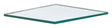 PSI Clear Single Glass Float Sheet 36 in. W X 36 in. L X 2.5 mm, Pack of 6
