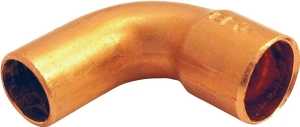 Nibco 607-2 Series W01590D Close Rough Pipe Elbow, 1-1/2 in, FTG x Sweat, 90 deg Angle, Copper, 408 psi Pressure