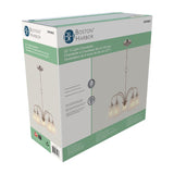 Boston Harbor OG24019 Chandelier, 5-Lamp, LED Lamp, Metal Fixture, Satin Nickel Fixture