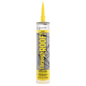 Sashco Through The Roof Gloss Clear Synthetic Rubber Roof Sealant 10.5 oz, Pack of 12