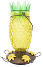 Perky-Pet 9110-2 Top-Fill Bird Feeder, Pineapple Top, 28 oz, Nectar, 5-Port/Perch, Glass/Plastic, 10.63 in H, Pack of 2