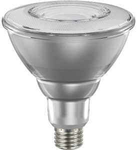 Sylvania 40906 Natural LED Bulb, PAR38 Lamp, 90 W Equivalent, E26 Medium Lamp Base, Dimmable, Clear, Daylight