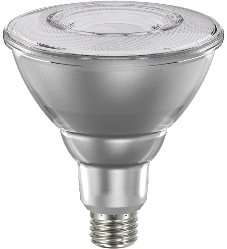 Sylvania 40906 Natural LED Bulb, PAR38 Lamp, 90 W Equivalent, E26 Medium Lamp Base, Dimmable, Clear, Daylight