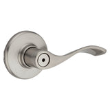 Kwikset 93001-882 Privacy Lever, Satin Nickel, Steel, Reversible Hand, 3 Grade, ADA Compliant