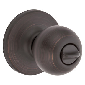 Kwikset 300P 11P CP Privacy Lockset, Venetian Bronze, ADA Compliant, Reversible Hand