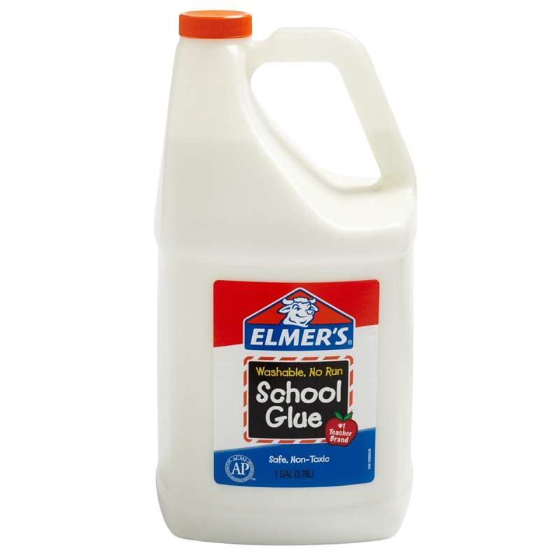 Elmers E340 School Glue, White, 1 gal Bottle