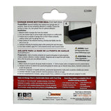 Frost King EZ20BK Self-Stick Garage Door Sweep, 20 ft L, 3-1/8 in W, Rubber Insert