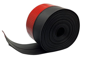 Frost King EZ20BK Self-Stick Garage Door Sweep, 20 ft L, 3-1/8 in W, Rubber Insert