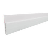 Frost King EZ111W Self-Stick Door Sweep, 36 in L, 2 in W, Rubber Insert