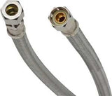 Fluidmaster B8F12 Water Supply Connector, 3/8 in, Compression, Polymer/Stainless Steel, 1000 psi Pressure