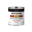 Rust-Oleum Stops Rust Indoor and Outdoor Satin Black Oil-Based Enamel Protective Paint 0.5 pt