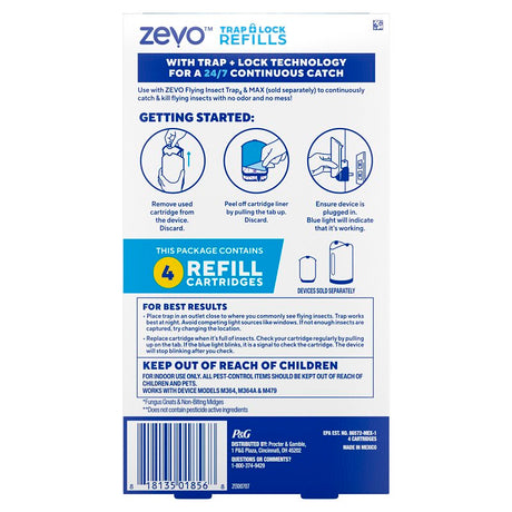 Zevo 818135018568 Flying Insect Trap Refill