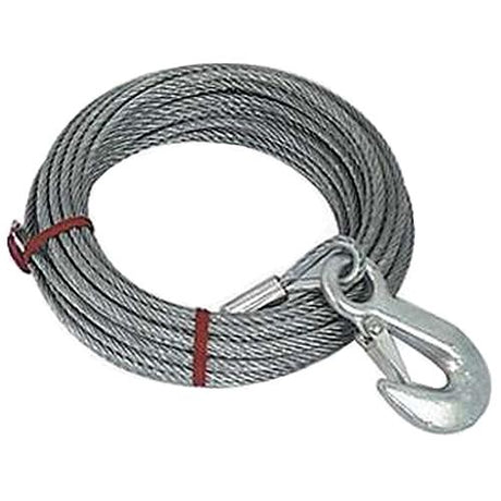 Powerwinch P7185400AJ Cable With Hook, 7/32″ x 50'