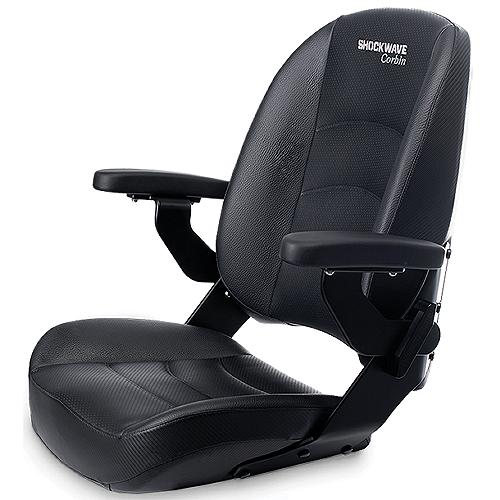 Shockwave SW04920HD Commander Heavy Duty Sport/Fishing Seat, Black