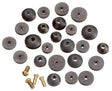 Plumb Pak PP805-21 Faucet Washer Assortment, Beveled, Brass/Rubber, For: Sink and Faucets