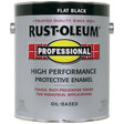 RUST-OLEUM PROFESSIONAL 242251 Protective Enamel, Flat, Black, 1 gal Can, Pack of 2