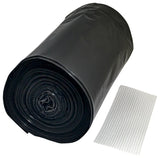 Frost King DL3656 Drum Liner, 55 gal Capacity, Polyethylene, Black