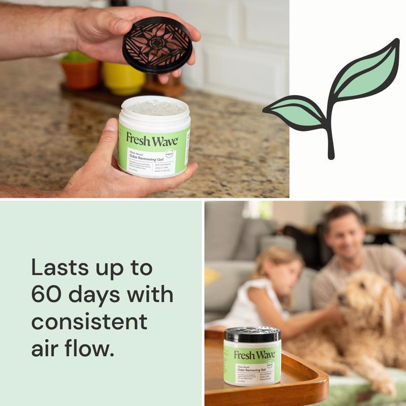Fresh Wave Natural Scent Odor Removing Gel 15 oz Gel, Pack of 6