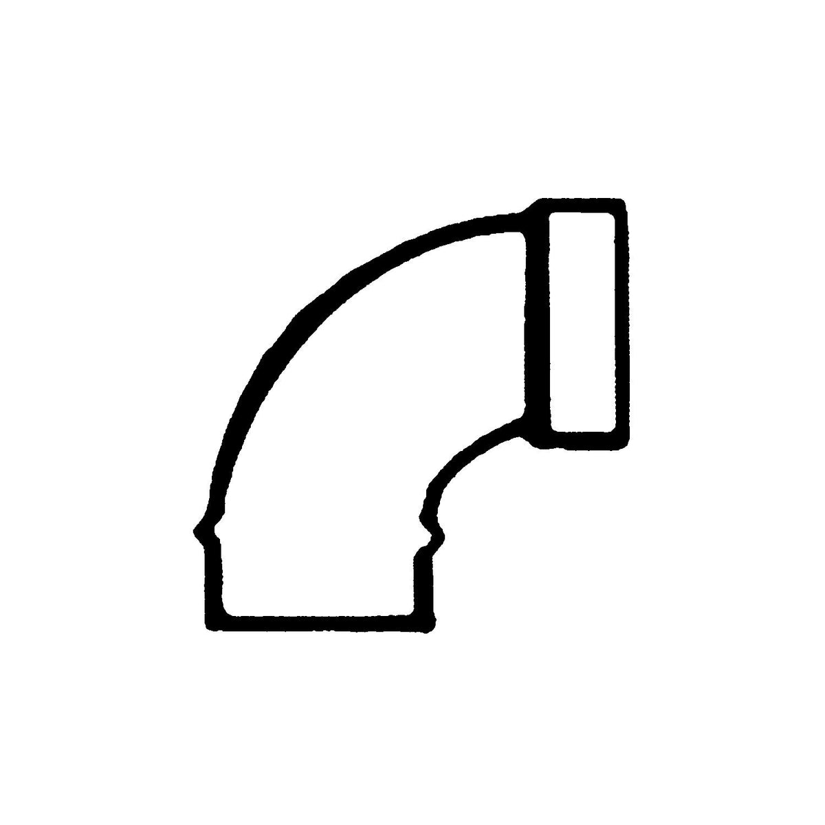 90 ST BEND 3IN ABS