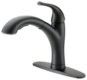 Boston Harbor TOBI21040011BL Pull Out Kitchen Faucet, 1.8 gpm, 1-Faucet Handle, 1, 3-Faucet Hole, Metal/Plastic