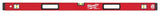Milwaukee REDSTICK Series MLBX48 Box Level, 48 in L, 3-Vial, Non-Magnetic, Aluminum, Red