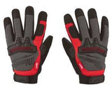 Milwaukee 48-73-8532 Work Gloves, Unisex, L, 7.53 to 7.73 in L, Hook and Loop Cuff, Leather, Black/Red