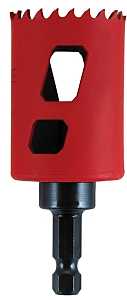 Morse MHSA Series MHSA28C Hole Saw, 1-3/4 in Dia, 1-15/16 in D Cutting, 3/8 in Arbor, 4/6 TPI, Bi-Metal Cutting Edge