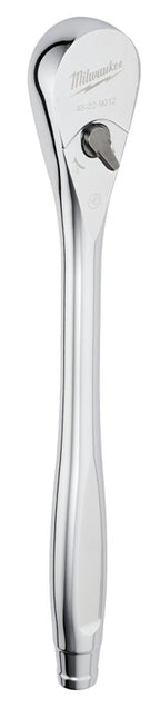 Milwaukee 48-22-9012 Drive Ratchet, 1/2 in Drive, 1-1/2 in OAL, Chrome-Plated