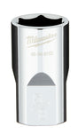 Milwaukee 45-34-9102 Socket, 5/8 in Socket, 1/2 in Drive, 6-Point, Chrome Vanadium Steel, Chrome-Plated
