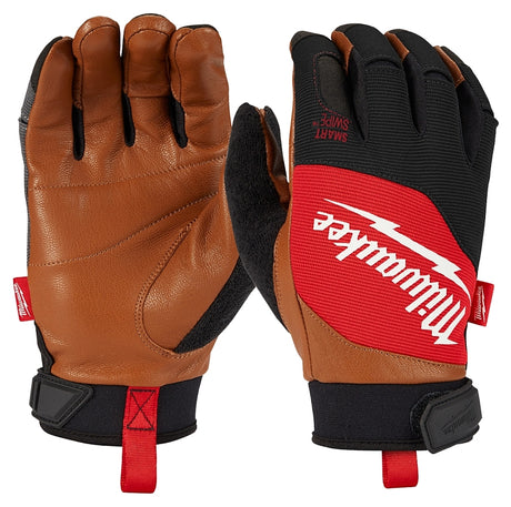 Milwaukee 48-73-0022 Lightweight, Performance Gloves, Men's, L, 9.06 in L, Hook and Loop Cuff, Brown