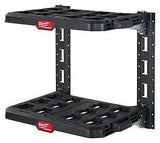 Milwaukee PACKOUT 48-22-8480 Racking Kit, 5 lb, 21-1/2 in OAW, 17.6 in OAD, 20 in OAH, 2-Shelf, Metal/Polypropylene