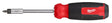 Milwaukee 48-22-2901 27-in-1 Multi-Bit Screwdriver, 1/4 in Drive, 9.11 in OAL, Plastic Handle, Ergonomic Handle
