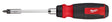 Milwaukee 48-22-2904 27-in-1 Ratcheting Multi-Bit Screwdriver, 1/4 in Drive, Hex Drive, 10.12 in OAL, Plastic Handle